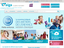 Tablet Screenshot of aiga.fr