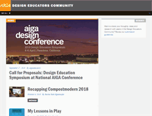 Tablet Screenshot of educators.aiga.org