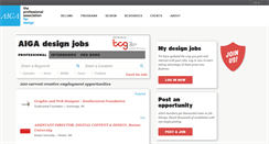 Desktop Screenshot of designjobs.aiga.org